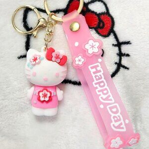 New Hello Kitty Cherry Blossom Keychain/Charm